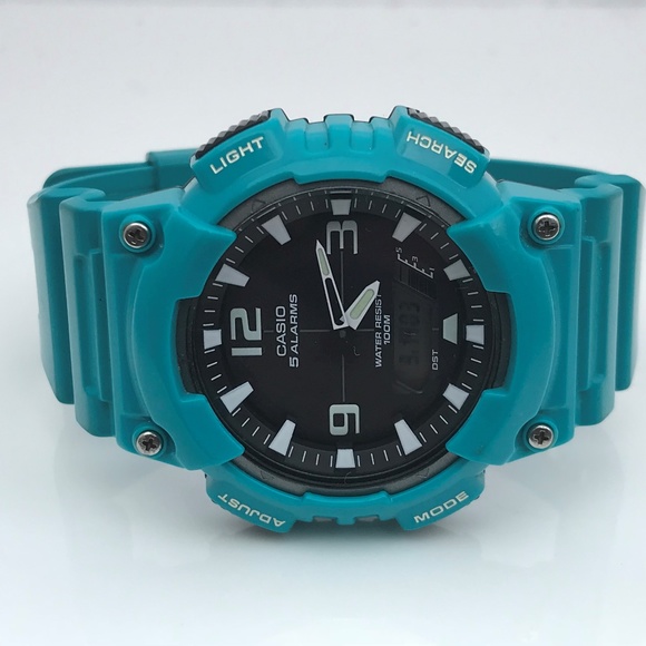 Casio Men Watch Blue AQ-S810W WR Self-Charging Sol - Picture 2 of 8